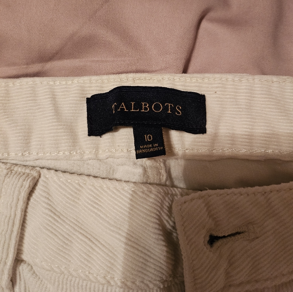 Talbot White Corduroy Jeans